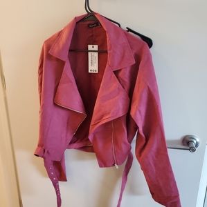 NWT Blush Moto Jacket
